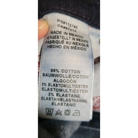 True Religion Men's Rocco Relaxed Skinny Jeans 31 Flap Pockets Dark Wash - Picture 7 of 7